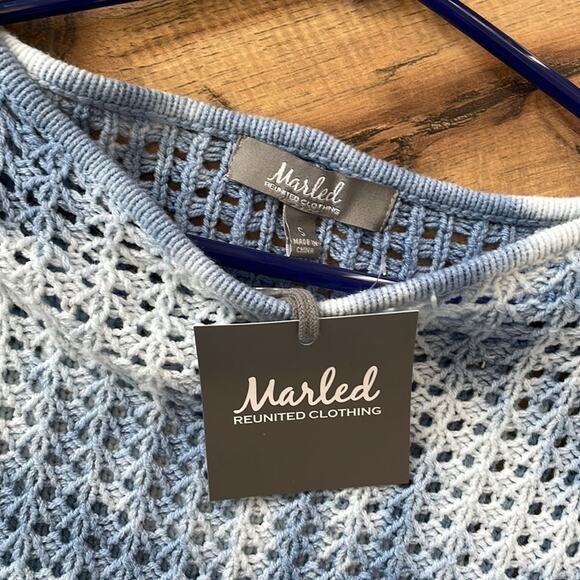 NWT Marled size small crocheted tie dye sweater - Picture 3 of 4